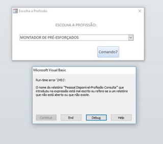 [Dúvida] Access - Passagem de parâmetros Erro1