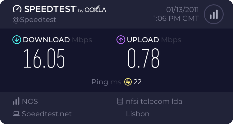 Qual a velocidade da sua Internet? 1109547211