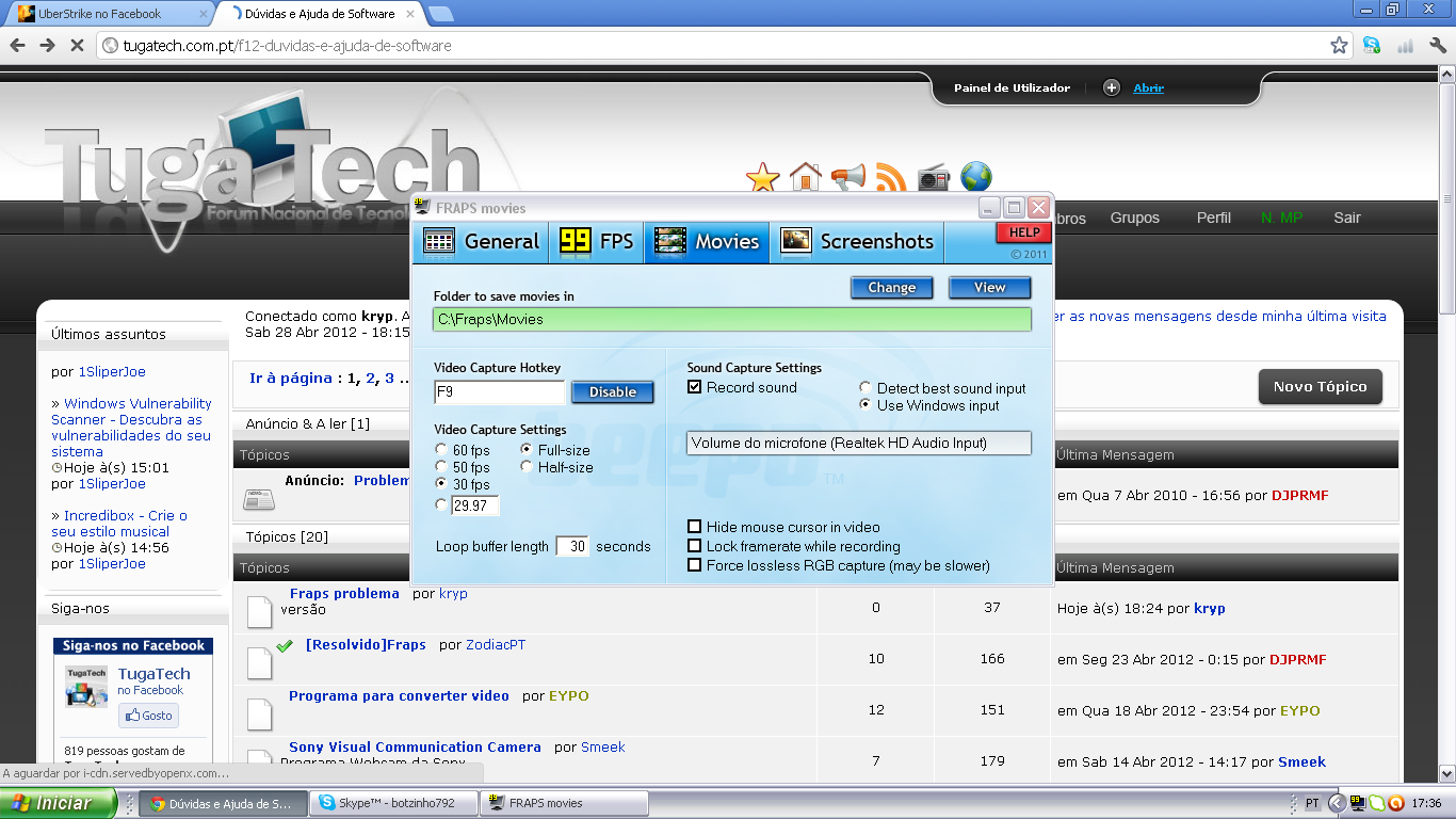 [Resolvido]Fraps problema 5qsrk